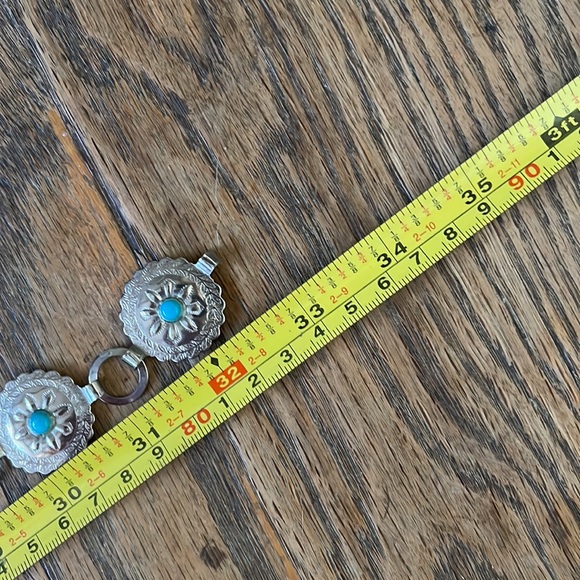 Super cute, silver and turquoise decorative belt - Picture 7 of 7